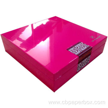 Luxury Glossy Wooden Gift Box Packaging For Eid